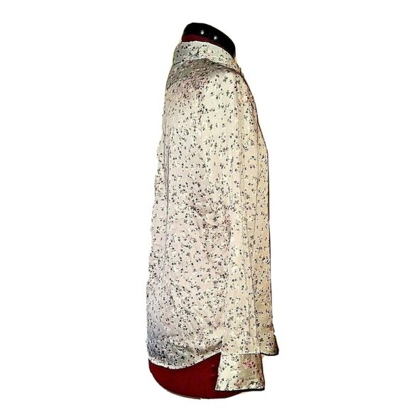 Banana Republic Dillon Shirt Women Print Long Sleeve Pleated Size XXS Fl… - Picture 5 of 6